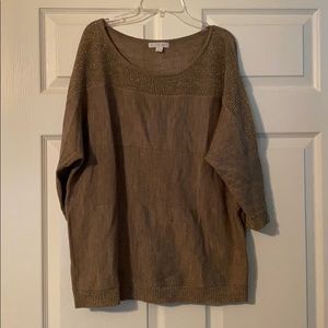 New York & Co Large Light Dolman Sweater Beige